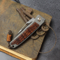 Preview: 25/023 - Arno Bernard Knives Rinkhals skelettiert Titan Taschenmesser Ironwood RWL34 Half stop