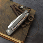 Preview: 25/046 Rinkhals - Arno Bernard Knives - RWL 34 titanium slipjoint pocket knife with mammoth molar
