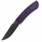 Preview: Kansept Reverie Low Budget Version 154CM Steel G10 purple Folding Knife by Justin Lundquist