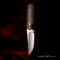 Preview: Steffen Bender Custom EDC Knife M390 Steel Canvas Micarta Brown + MDK Kydex and Original
