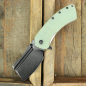 Preview: Korvid-XL by Kansept Knives Design by Koch-Tools in G10 Jade and 154CM steel black stonewashed