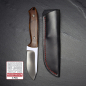 Preview: MDK SK01 knife with handle made of Ironwood and SB1 steel incl. Leather sheath Jürgen Schanz