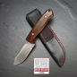 Preview: MDK SK01 Messer mit Griff aus Ironwood und SB1 Stahl incl. Lederscheide mit roter Naht - Jürgen Schanz