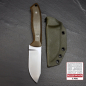 Preview: MDK - SK01 EDC knife Micarta olive incl. Kydex sheath SB1 steel