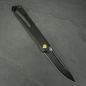 Preview: Kansept Prickle T1012A1 front flipper G10 black designed by Max Tkachuk