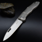 Preview: J.E. Made Knives Firefly CPM-S35VN Titan per Hand satiniert