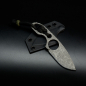 Preview: Forge Works Neck Knife Pathfinder Messer mit Cryo Behandlung Stahl SB1 und Kydex