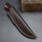 Preview: Modell Springbok - Hochwertiges Jagdmesser in Skinnerform von Arno Bernard Knives mit Ironwood