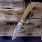 Preview: Ancient Spring Lanny´s Clip G10 braun Stahl D2 Low Budget Taschenmesser Je made Knives