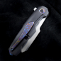 Preview: Boudicca 7.5 "Harpoon Warncliff satin Timascus clip and backspacer 6AL4V Titanium handle RWL-34 steel South Africa