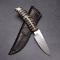 Preview: Wild Dog - Arno Bernard Knives hunting knife with mammoth molar and leather sheath