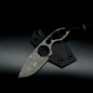 Preview: Forge Works Neck Knife Pathfinder Messer mit Cryo Behandlung Stahl SB1 und Kydex