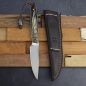 Preview: Bateleur schlankes elegantes Messer mit Griff aus Giraffenknochen - Arno Bernard Knives