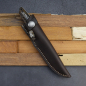 Preview: Bateleur slim elegant knife with giraffe bone handle - Arno Bernard Knives