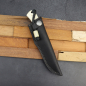 Preview: Badger leisure knife with natural warthog tusk from Arno Bernard Knives