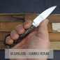 Preview: Bateleur slim elegant knife with giraffe bone handle - Arno Bernard Knives