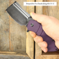Preview: Korvid-XL von Kansept Knives Design von Koch-Tools in G10 Sand und 154CM Stahl stonewashed