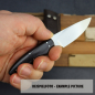 Preview: The little Squirrel - Practical EDC knife with African Blackwood by Arno Bernard