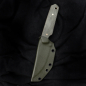 Preview: Special - Steffen Bender Custom EDC knife Niolux steel with green Micarta + MDK Kydex Nato green