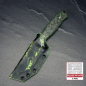 Preview: SK01 EDC knife FAT carbon jungle incl. MDK Kydex sheath Aqua Zombie SB1+ steel