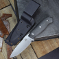 Preview: JE made Knives Duty-IV tolles Bushcraft / Freizeit Messer 12C27 Stahl