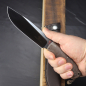 Preview: Arno Bernard Knives Elephant Camp Knife mit Micartagriff und hochwertiger Lederscheide