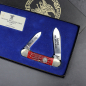 Preview: SALE - CASE Canoe in collector's box from 1995 with red bone handle 1/2500 - No.0687