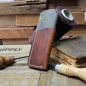 Preview: Handmade Leather Sheath Combo Gray/Cognac for SK-X and X1 Tool - de.leather