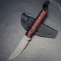 Preview: SALE - Forge Works - Gentleman - EDC knife  AEB-L steel and handle made of G10 wine red