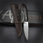 Preview: Fin & Feather von Arno Bernard Knives mit einem Griff aus Grenadillholz Stahl N690