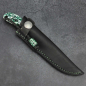 Preview: Fin & Feather by Arno Bernard Knives with stabilized kudu bone green
