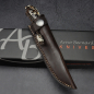 Preview: Fin & Feather von Arno Bernard Knives mit stabilisierten Griff aus Kuduknochen in 2 Farben