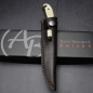 Preview: Fin & Feather von Arno Bernard Knives mit Griff aus Warzenschweinstoßzahn natur