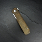 Preview: Foosa linerlock knife by Kansept 154CM steel with jutemicarta brown design Rolf Helbig