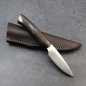 Preview: Galago grenadilla wood - Arno Bernard Knives small EDC knife with N690 steel and leather sheath