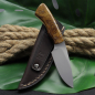 Preview: Special Gecko from Arno Bernard Knives with RAG Micarta made from old bowling ball N690 steel