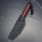 Preview: SALE - Forge Works - Gentleman - EDC knife  AEB-L steel and handle made of G10 wine red