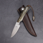 Preview: Marmoset Arno Bernard Knives schmales EDC Messer aus N690 mit Griff Griaffenknochen