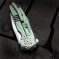 Preview: Folder Combustion 2018 - JE made Knives M390 Klinge Titangriff green Messer mit Geschichte