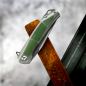 Preview: Kansept Gremlin CPM S35VN Titanium Folder with Micarta green insert
