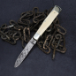 Preview: Hartkopf Taschenmesser 300-Lagen Balbach Damast Griff Elfenbein - B Ware
