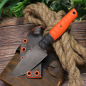 Preview: SK05 Harpoon carbon steel 1.2419 EDC knife G10orange/carbon with MDK-Kydex - Heidi Blacksmith