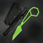 Preview: Kansept HEX tolles EDC Tool Messer aus 14C28 Stahl neon grün nach dem Design von Ostap Hel