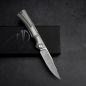 Preview: SK-X Slipjoint Taschenmesser - CPM20CV Stahl satin Handfinish full Titan - Hohlschliff