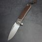 Preview: 24-190 Folder iMamba Arno Bernard Knives Burlap Micarta + titanium handle RWL-34 - Framelock