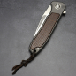 Preview: 24-190 Folder iMamba Arno Bernard Knives Burlap Micarta + titanium handle RWL-34 - Framelock