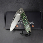 Preview: German Edition skelettiert - Arno Bernard Knives iMamba Damaststeel Mammutbackenzahn Titan 24/221