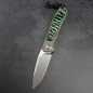 Preview: 24-187 German Edition fuller - Arno Bernard Knives iMamba RWL-34 mammoth molar green titanium