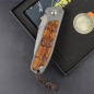 Preview: German Edition - iMamba Arno Bernard Knives Ironwood knife + titanium handle RWL-34 - Framelock 24-666