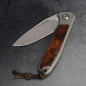 Preview: 24-082 Folder - iMamba Arno Bernard Knives Ironwood + Titangriff RWL-34 - Framelock Messer